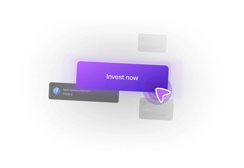 Invest now mockup